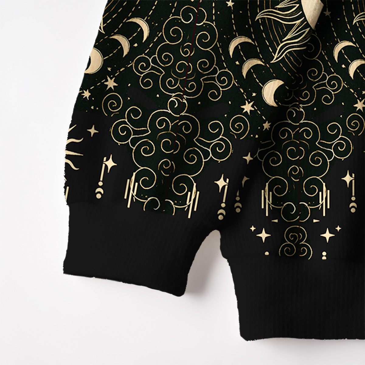 Purplehecate Lunar Eclipse Fuzzy Ugly Christmas Sweatshirt