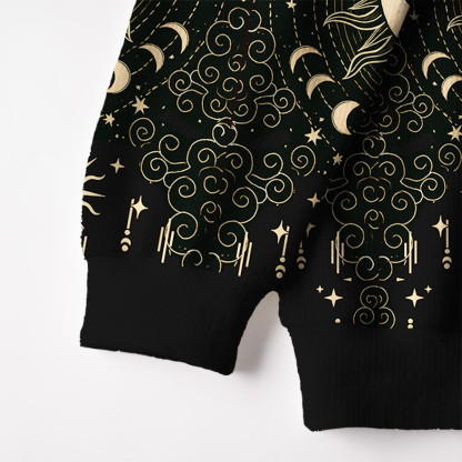 Purplehecate Lunar Eclipse Fuzzy Ugly Christmas Sweatshirt