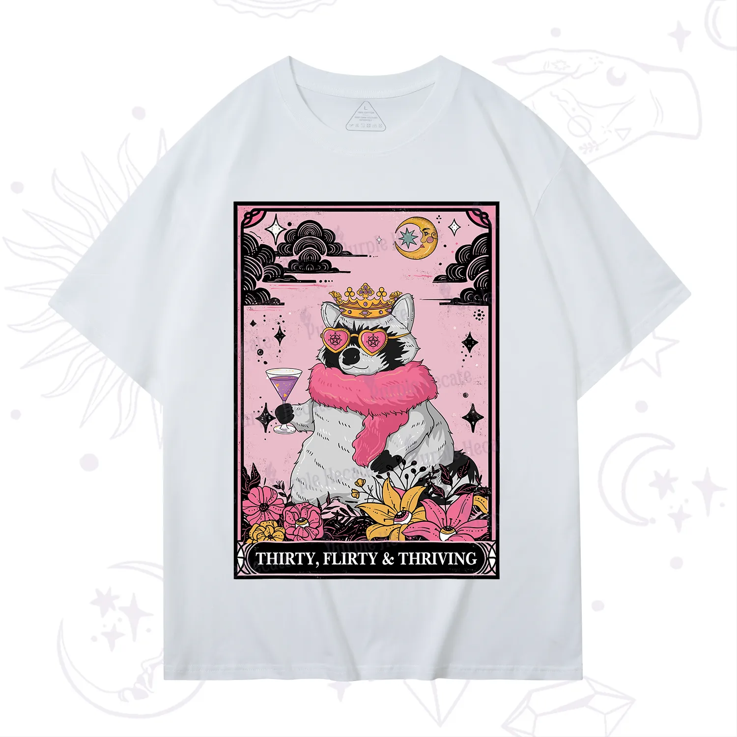 Purplehecate The Thirty Flirty Thriving Oracle Card T-Shirt