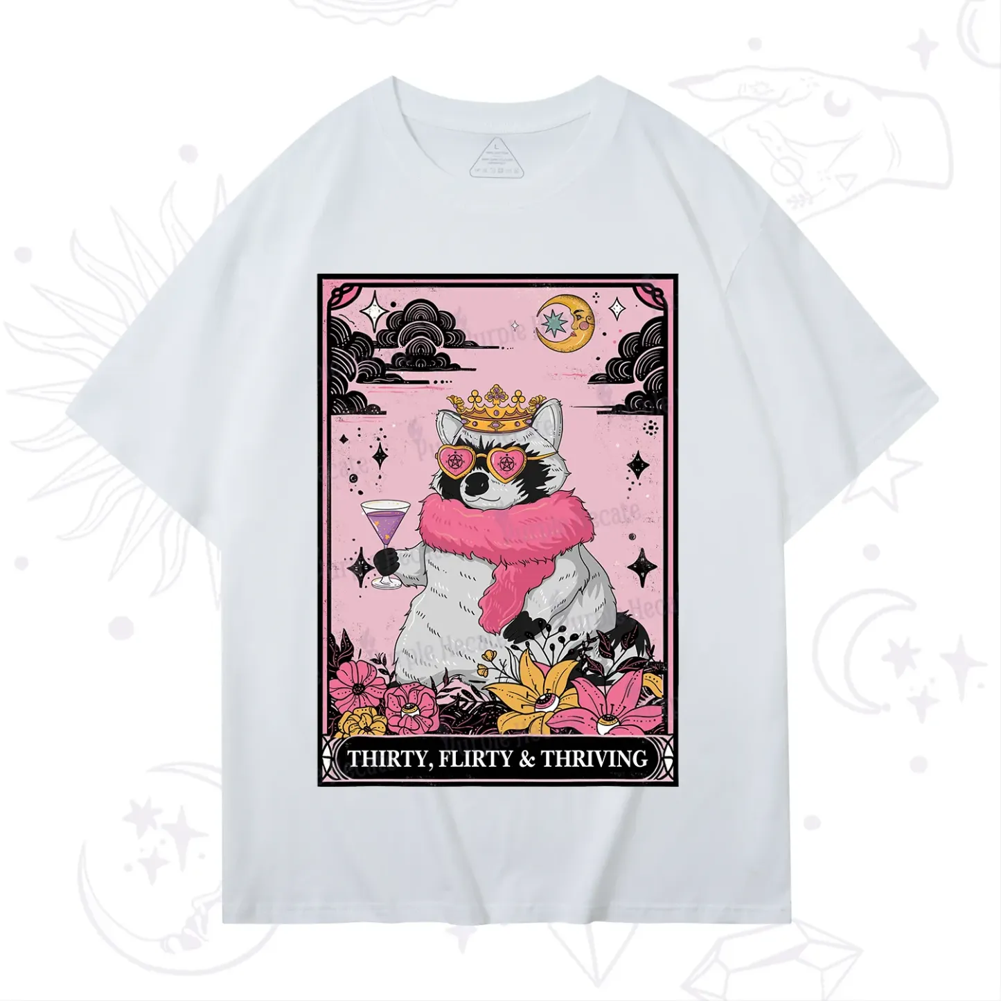 Purplehecate The Thirty Flirty Thriving Oracle Card T-Shirt