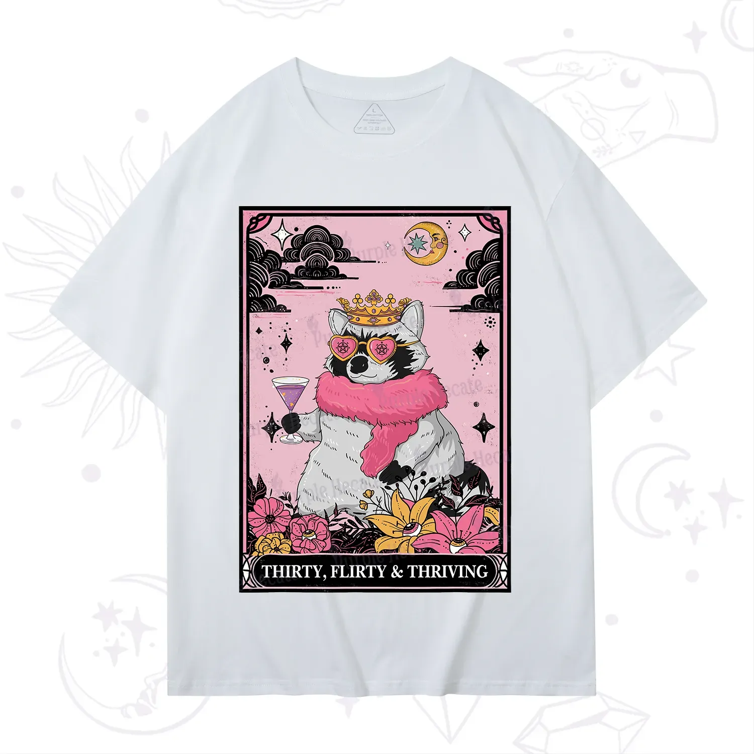 Purplehecate The Thirty Flirty Thriving Oracle Card T-Shirt