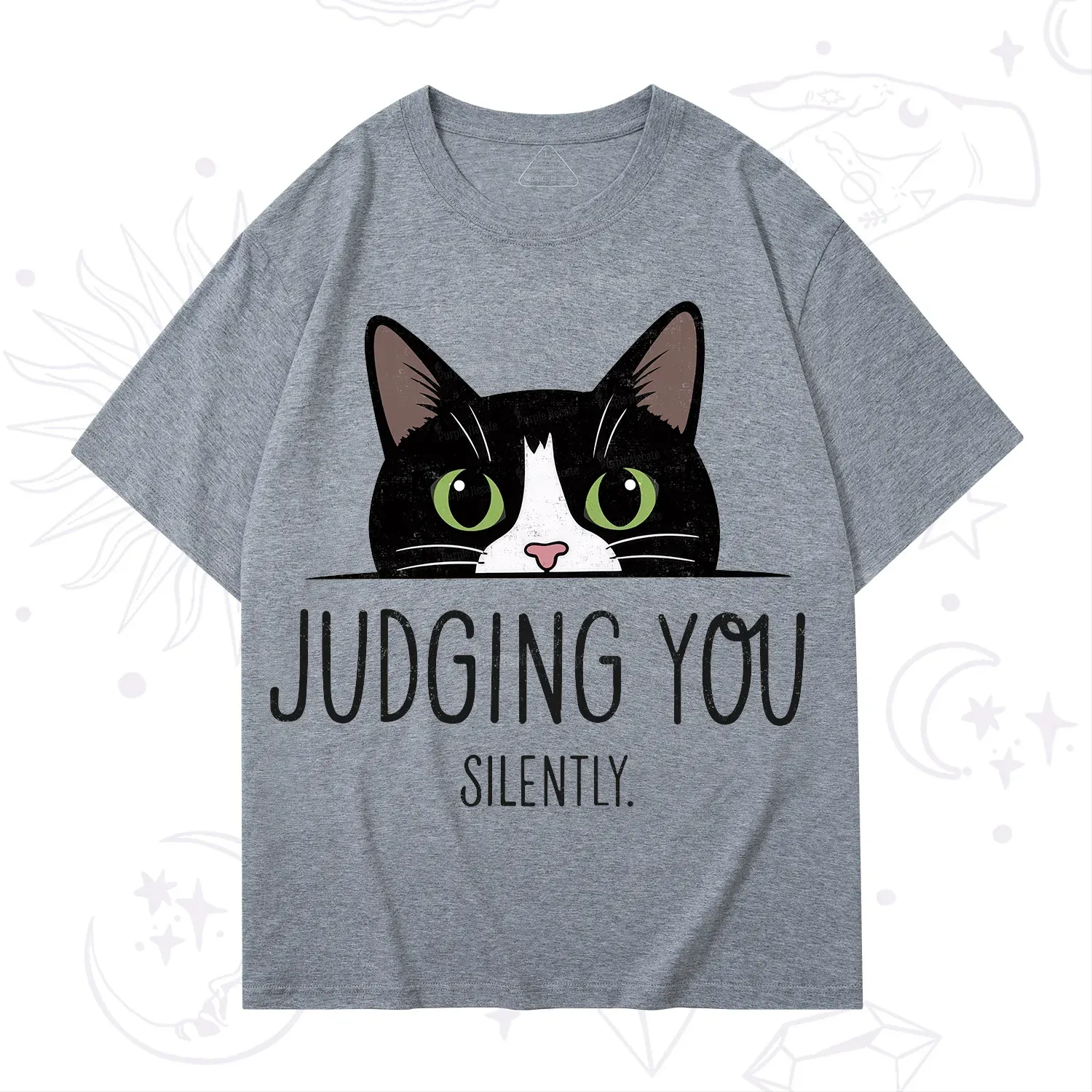 Purplehecate Cute Cat Judging You Silently T-Shirt