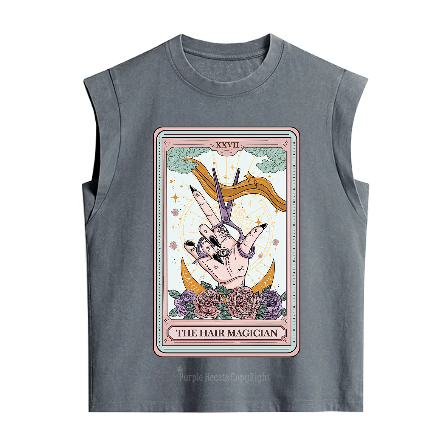 Purplehecate The Hair Magician Tarot Vintage Washed Tank