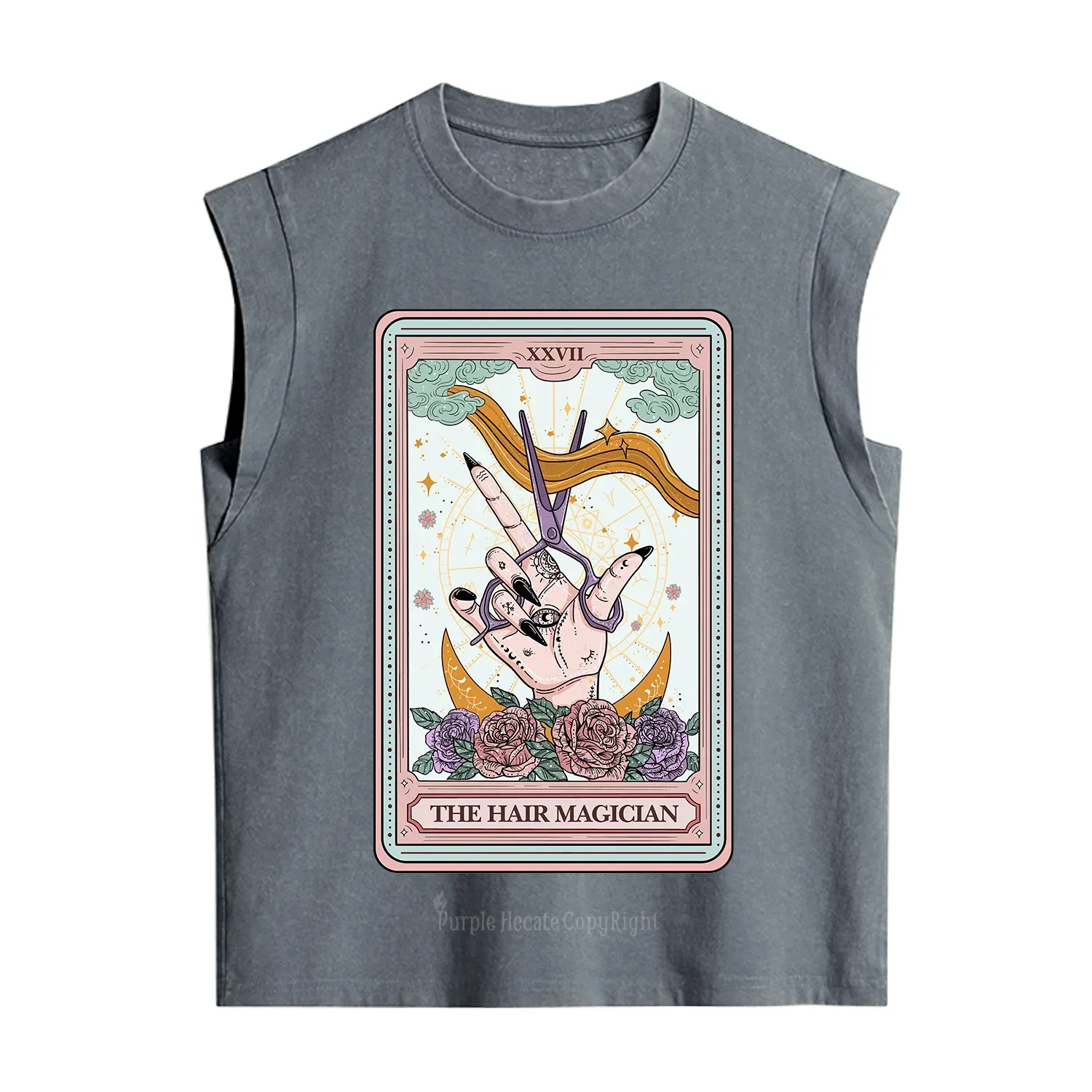 Purplehecate The Hair Magician Tarot Vintage Washed Tank