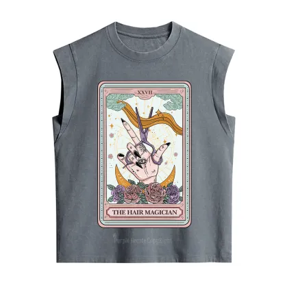 Purplehecate The Hair Magician Tarot Vintage Washed Tank