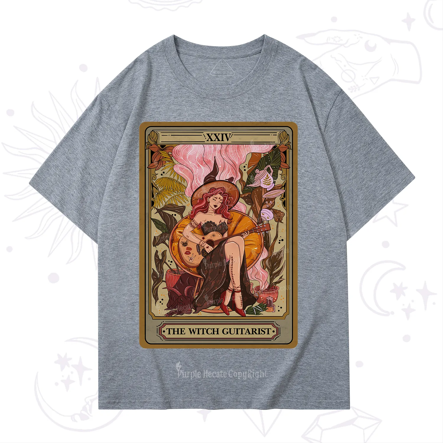 Purplehecate The Witch Guitarist Tarot T-Shirt
