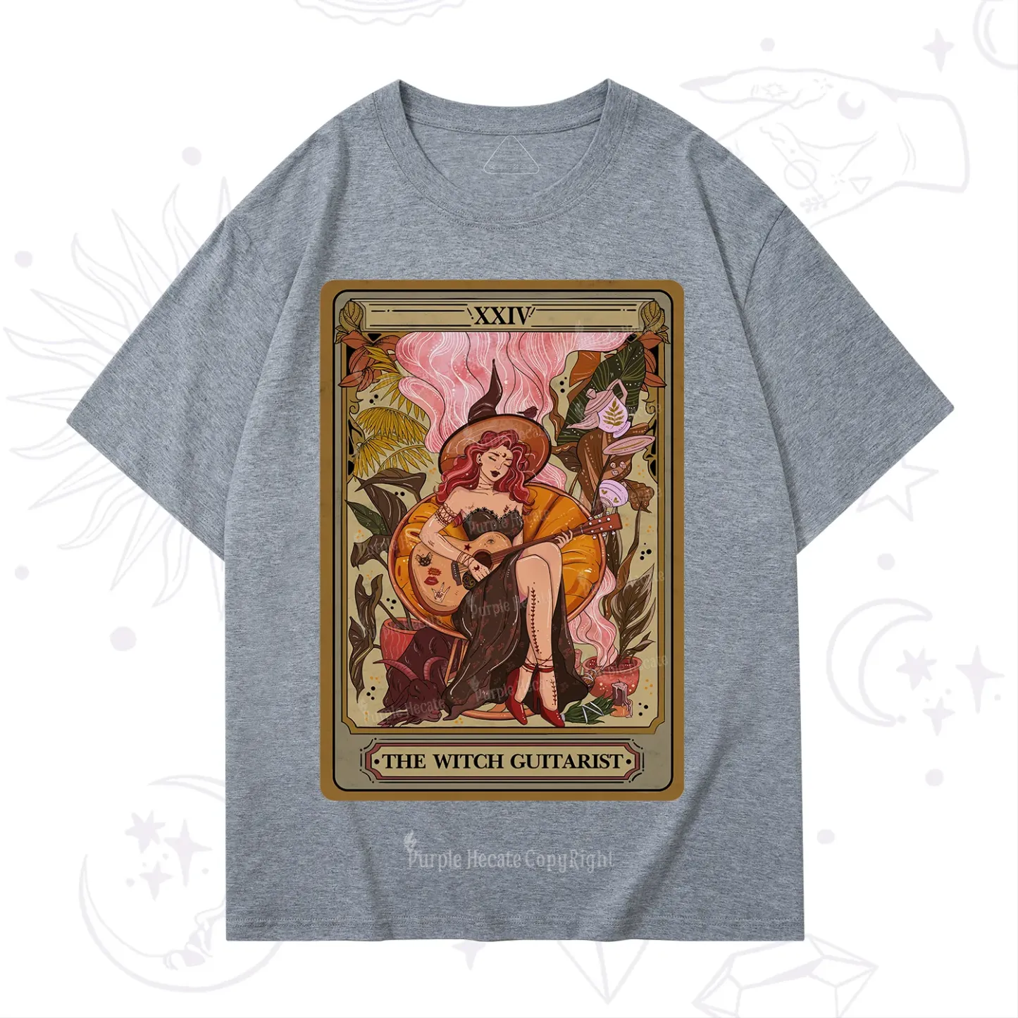 Purplehecate The Witch Guitarist Tarot T-Shirt