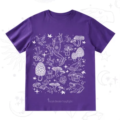 Purplehecate Frog and Mushroom T-Shirt