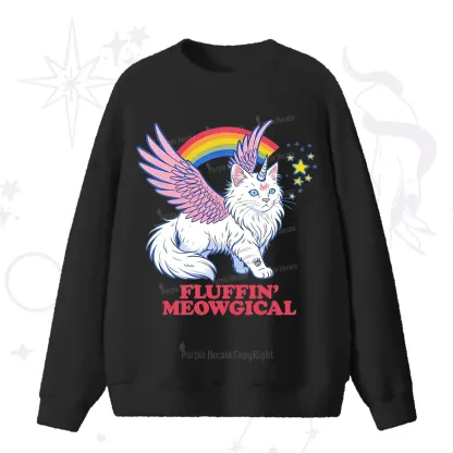 Purplehecate Fluffin Meowgical Fuzzy Ugly Sweater