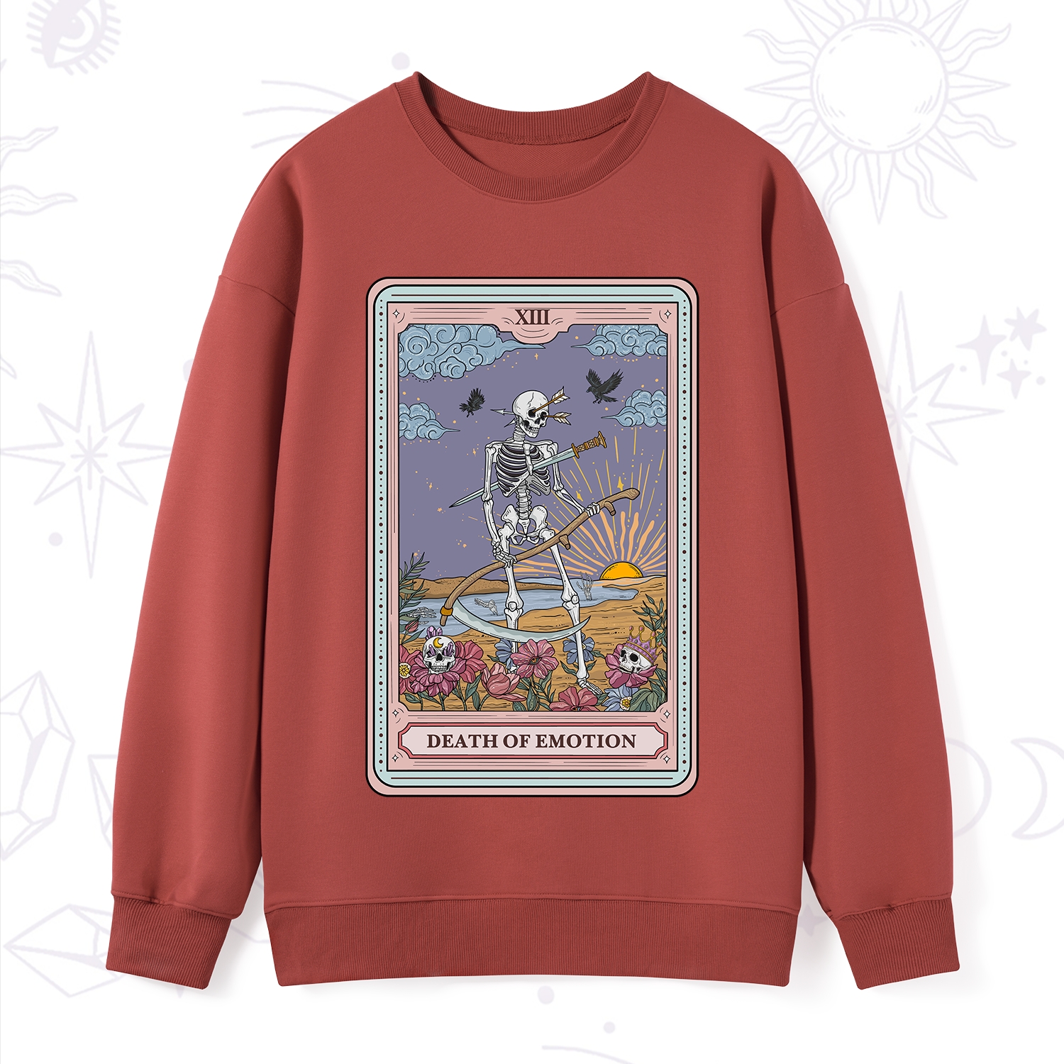 Purplehecate The Death Of Emotion Tarot Sweatshirt