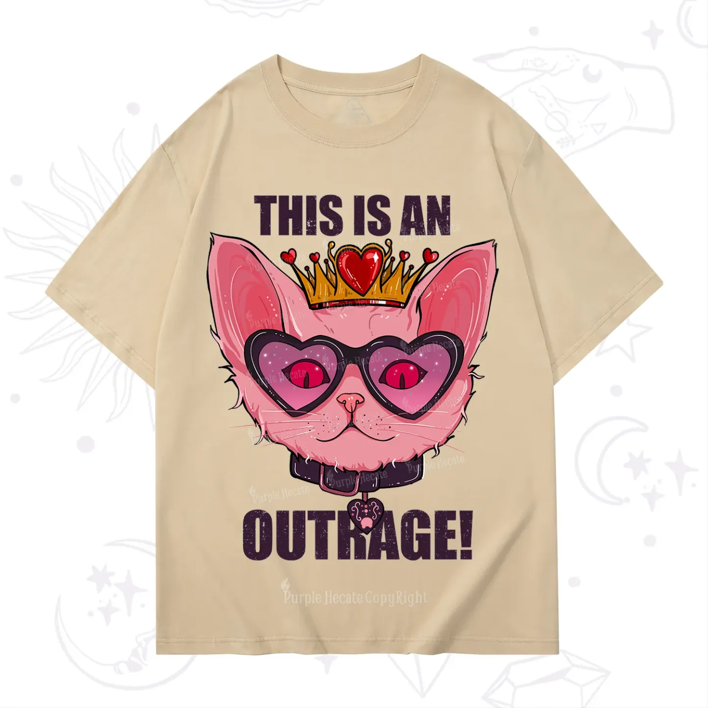 Purplehecate This is an Outrage T-Shirt