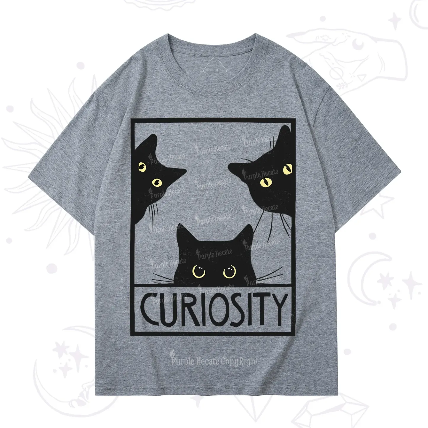 Purplehecate Curiosity Cat T-Shirt