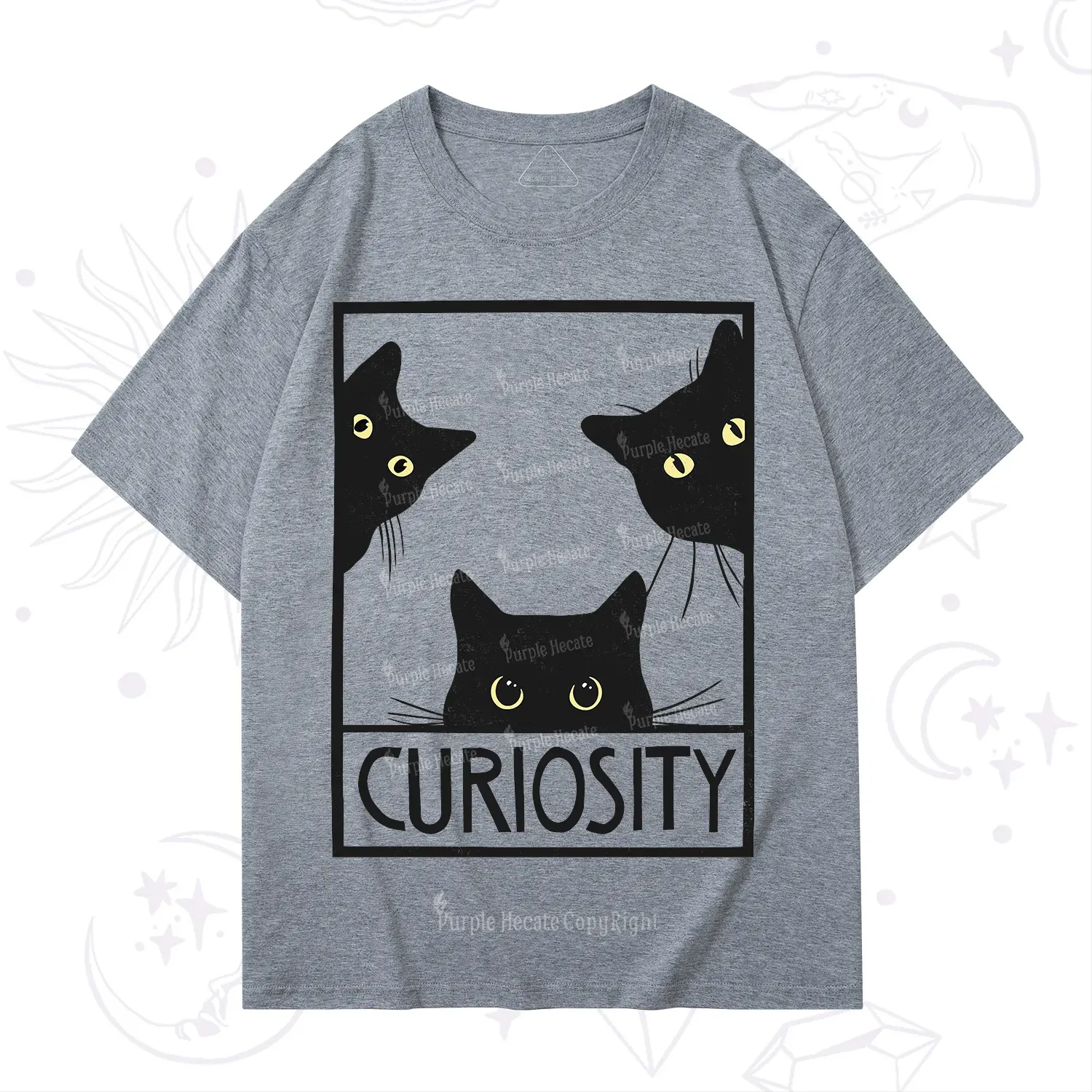 Purplehecate Curiosity Cat T-Shirt