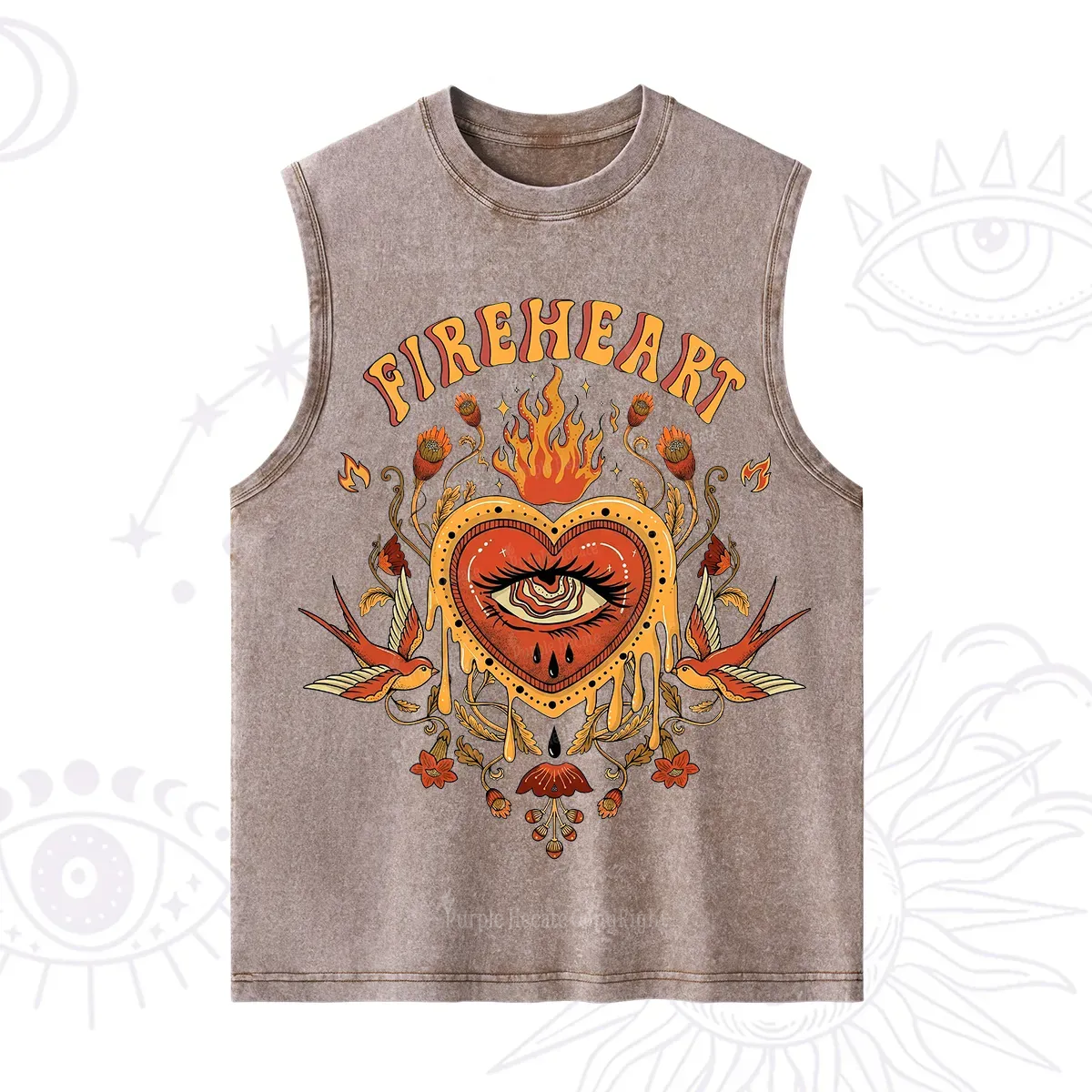Purplehecate Fireheart Washed Tank