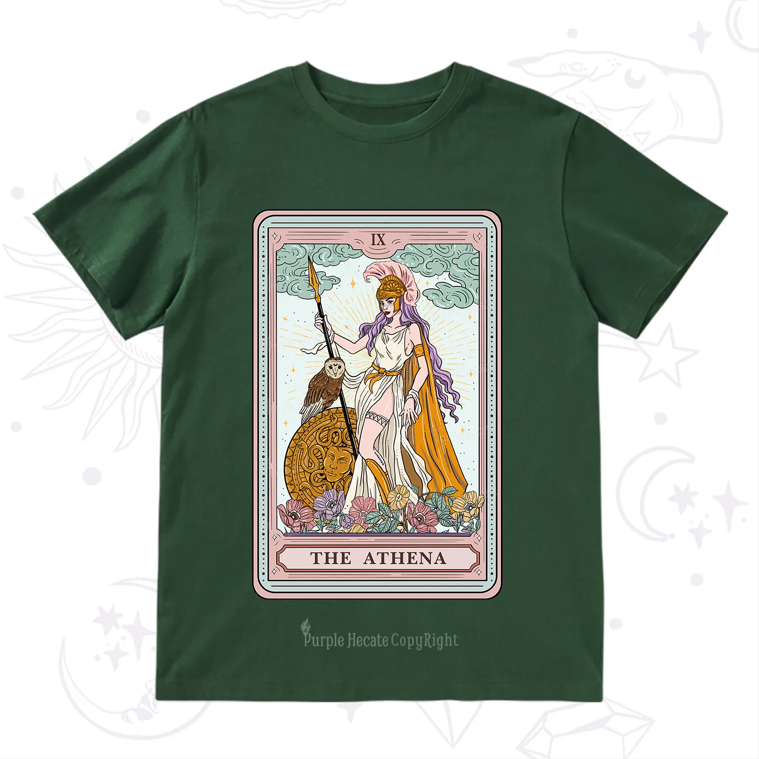 Purplehecate The Athena Tarot T-Shirt