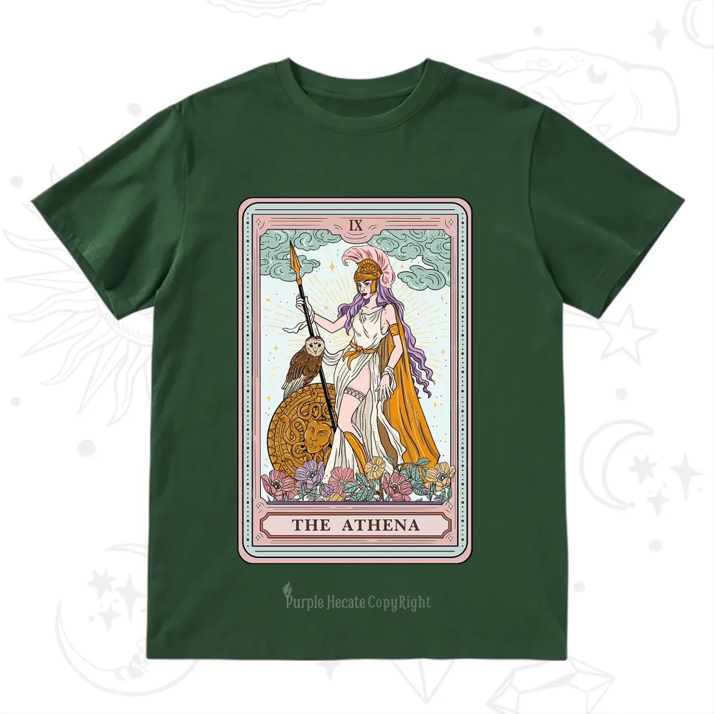 Purplehecate The Athena Tarot T-Shirt