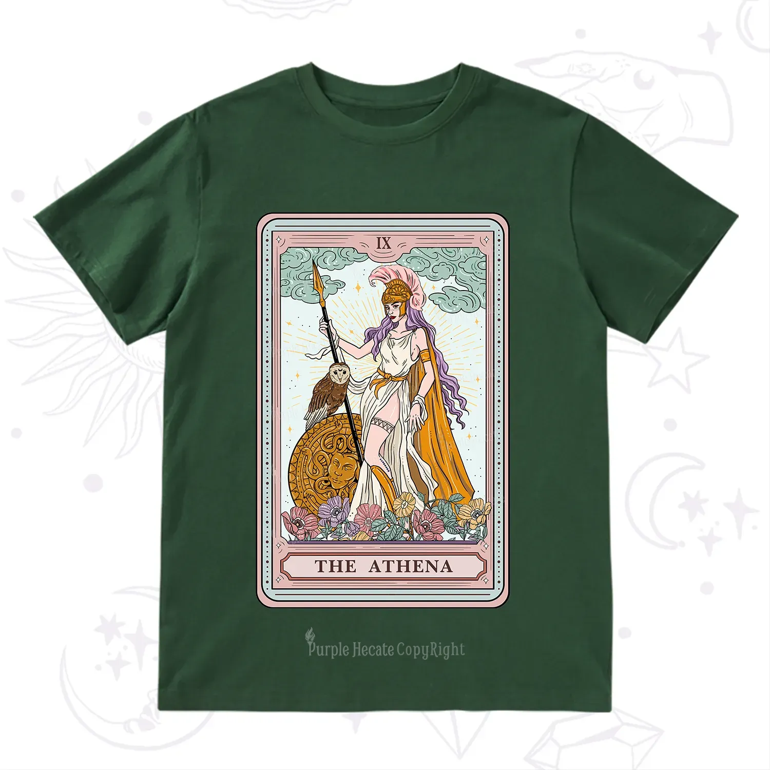 Purplehecate The Athena Tarot T-Shirt