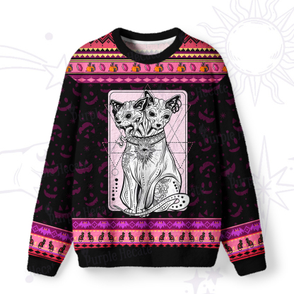 Purplehecate The Cat Goddess Bastet Ugly Halloween Sweatshirts