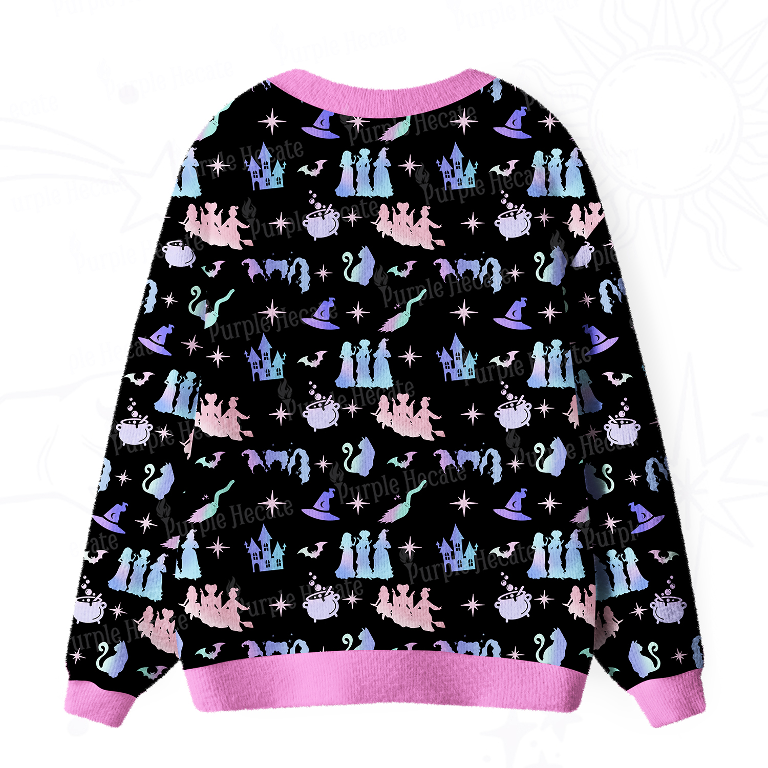 Purplehecate Spellbound Sisters Ugly Cardigan Sweaters
