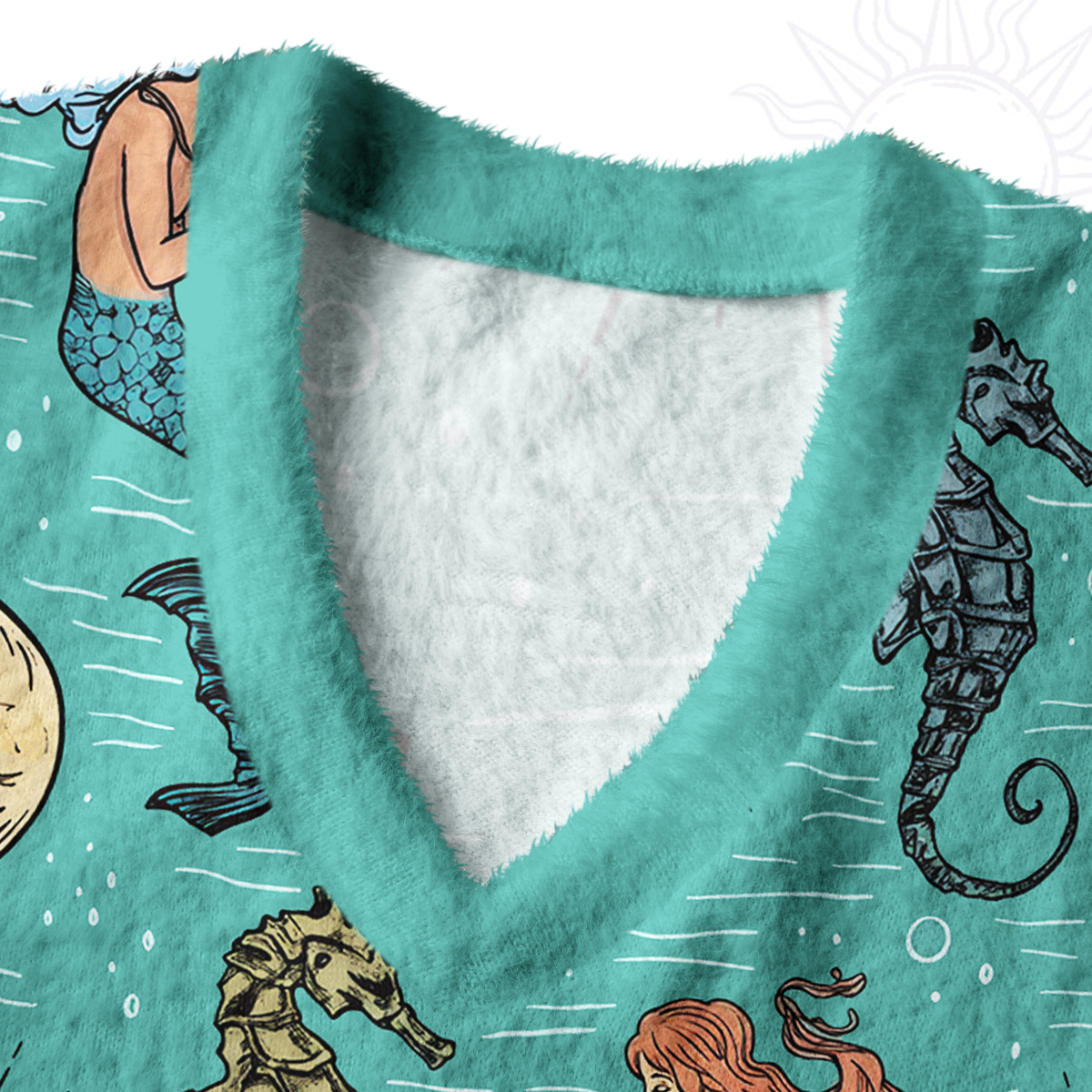 Purplehecate Mermaid Magic Ugly Sweater Vest