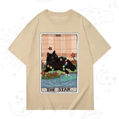 Purplehecate The Star Cat Tarot Card T-Shirt