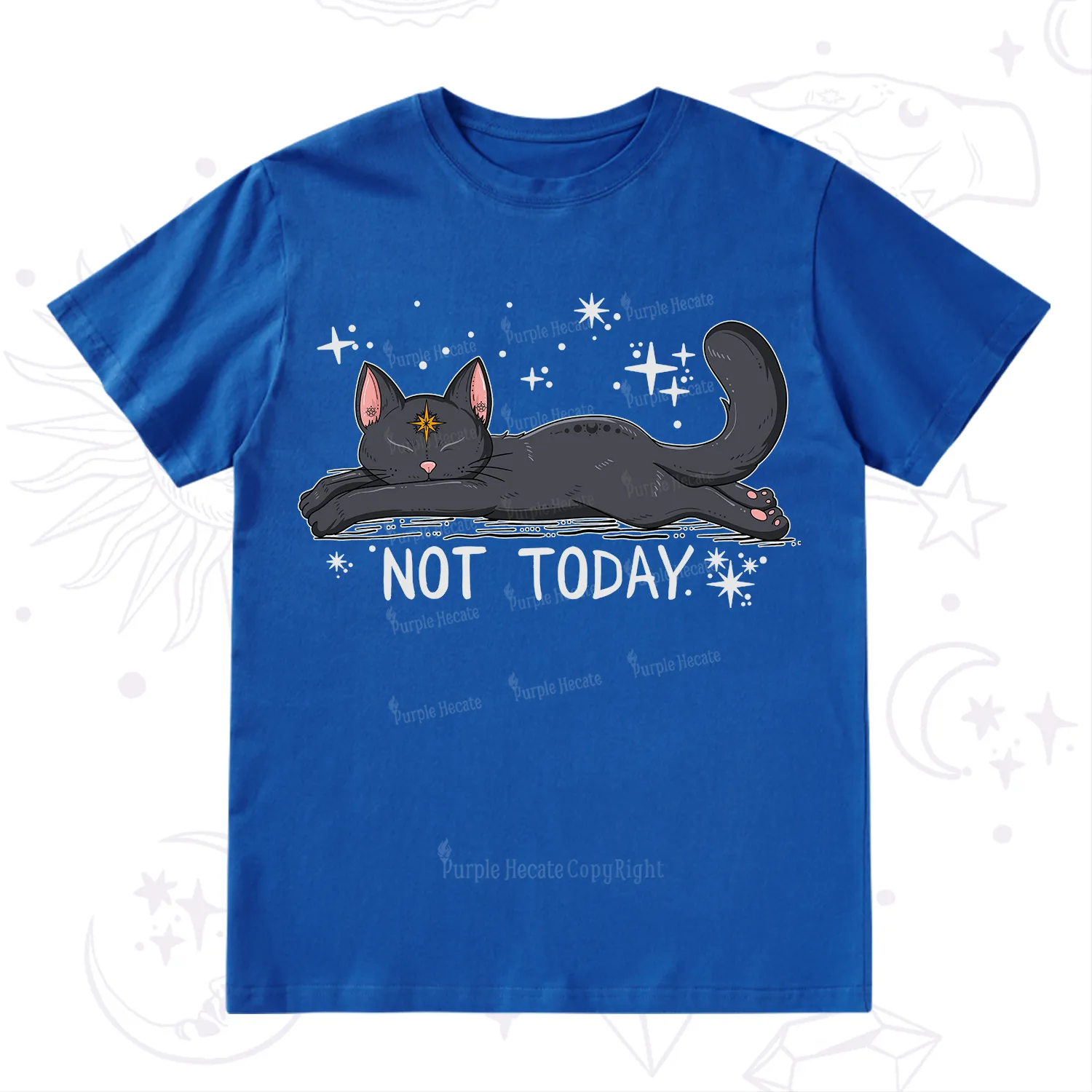 Purplehecate Not Today Cat T-Shirt