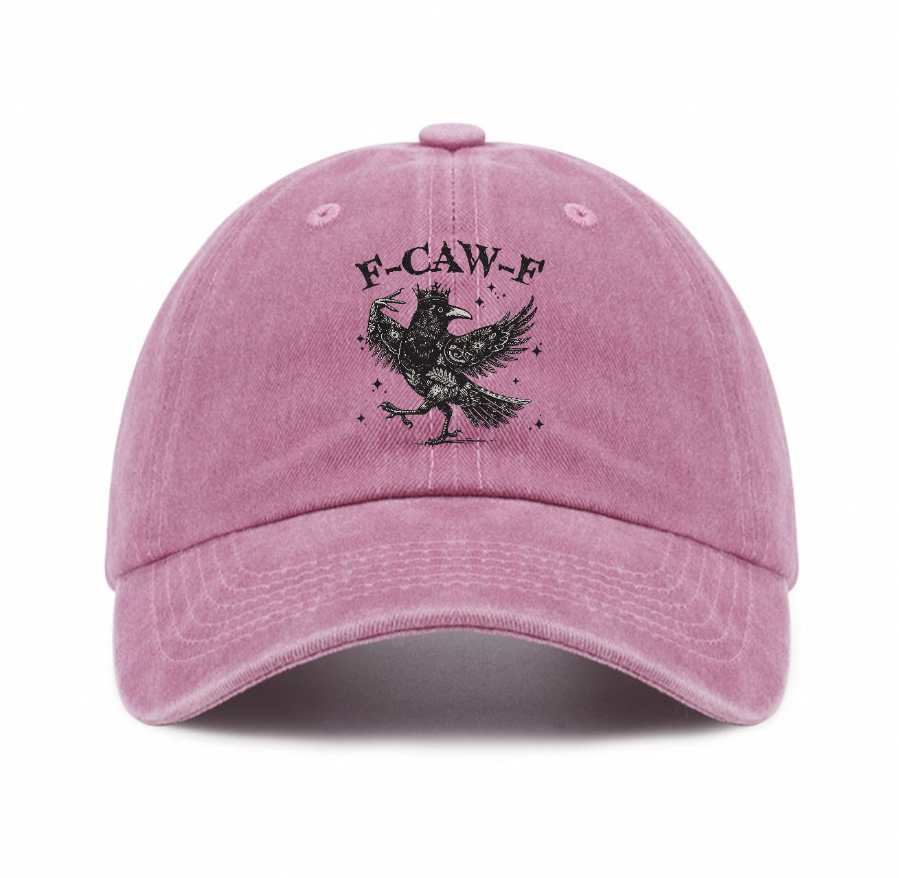 Purplehecate F-caw-f Funny Crow Baseball Cap