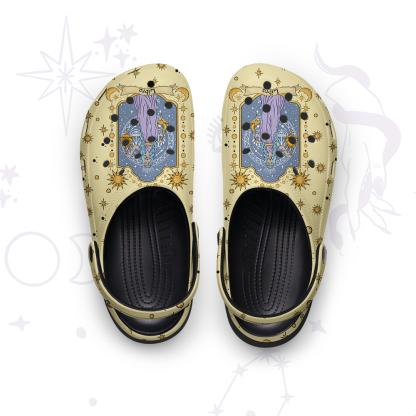 Purplehecate Libra Zodiac Rubber Clogs