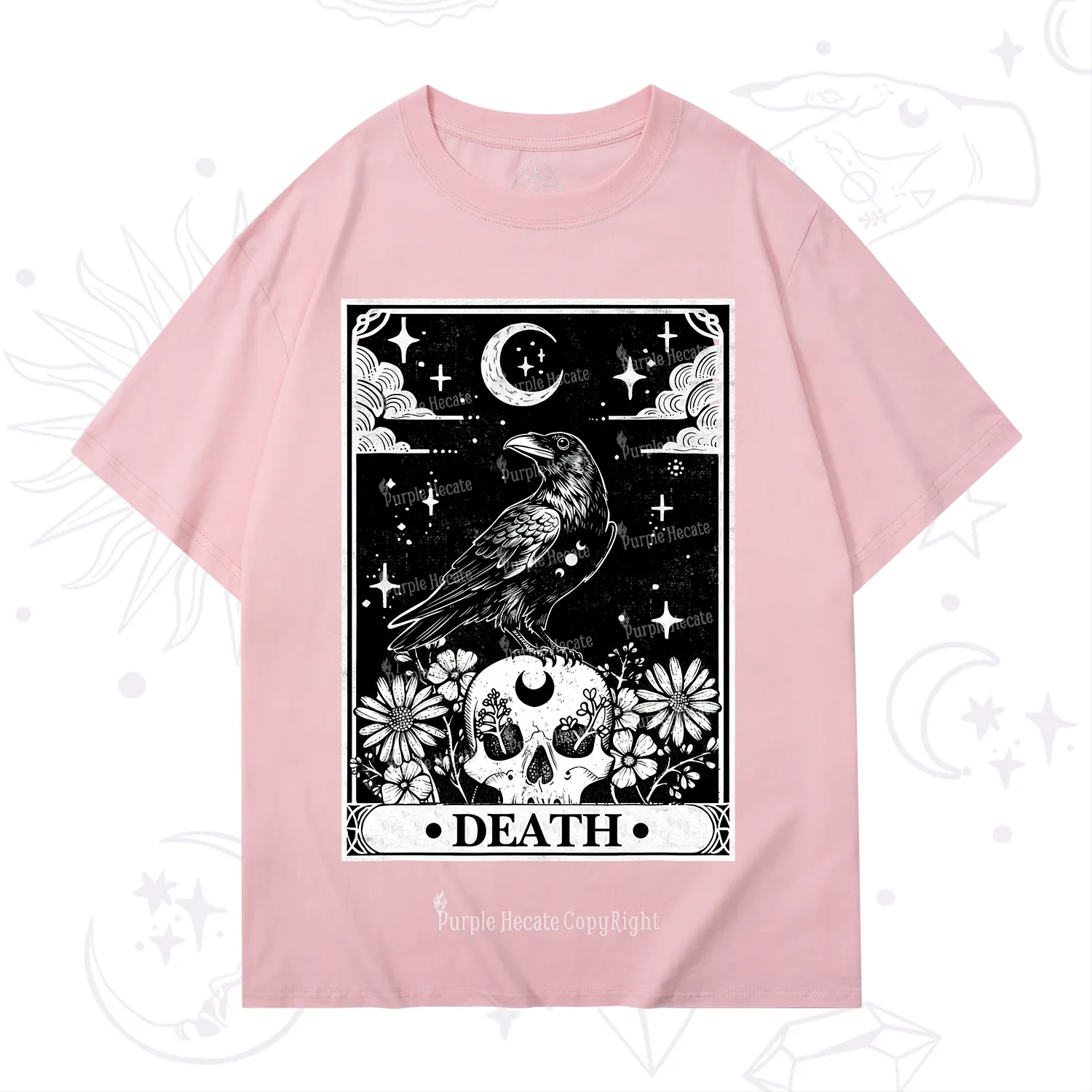 Purplehecate The Crow Death Tarot T-Shirt