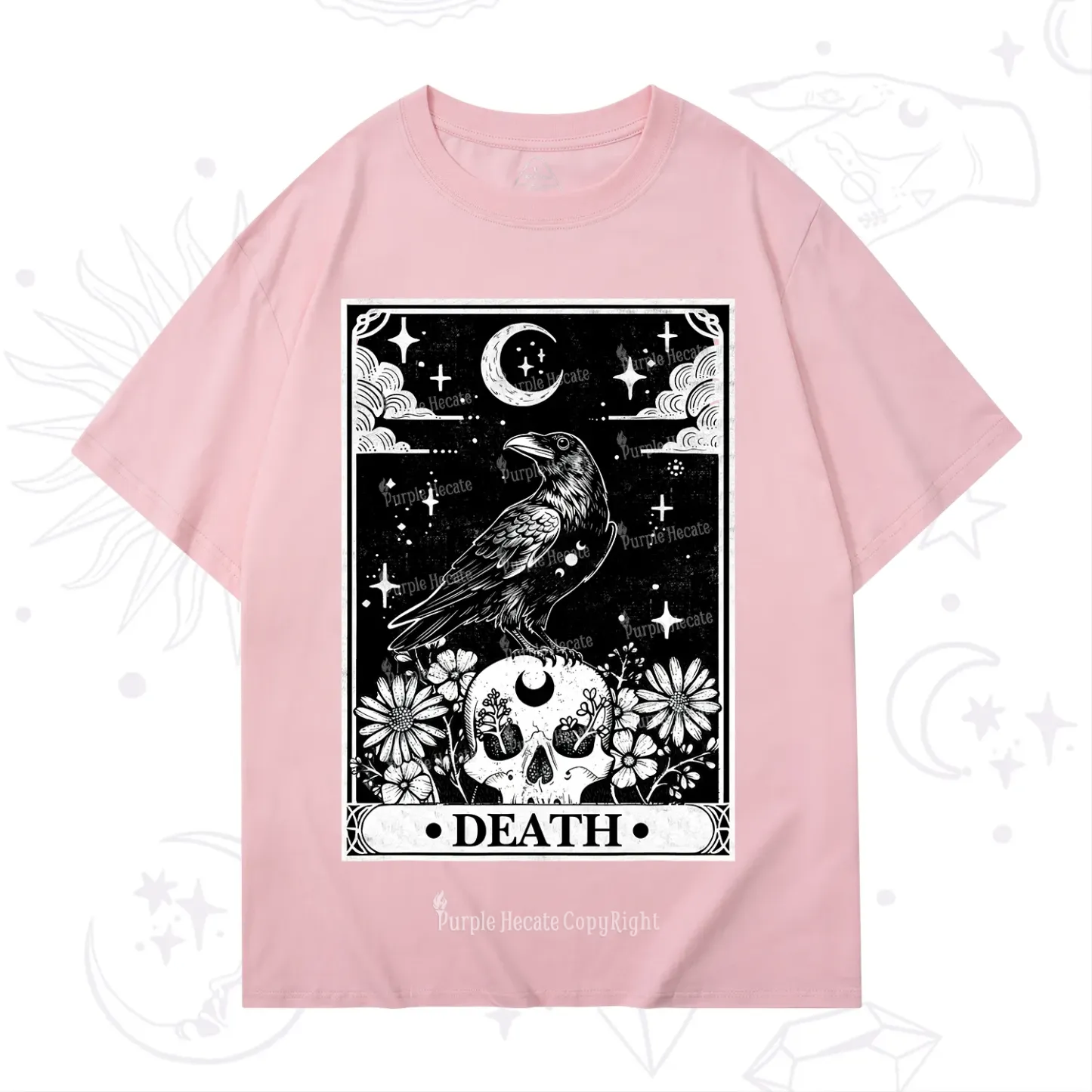 Purplehecate The Crow Death Tarot T-Shirt