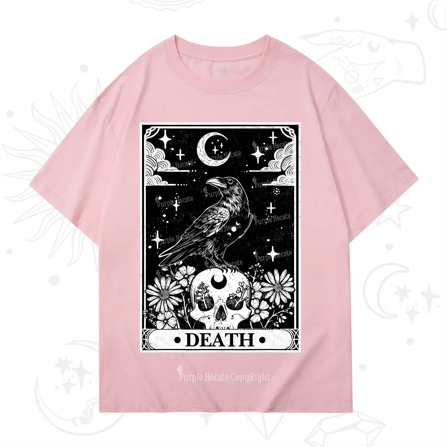 Purplehecate The Crow Death Tarot T-Shirt