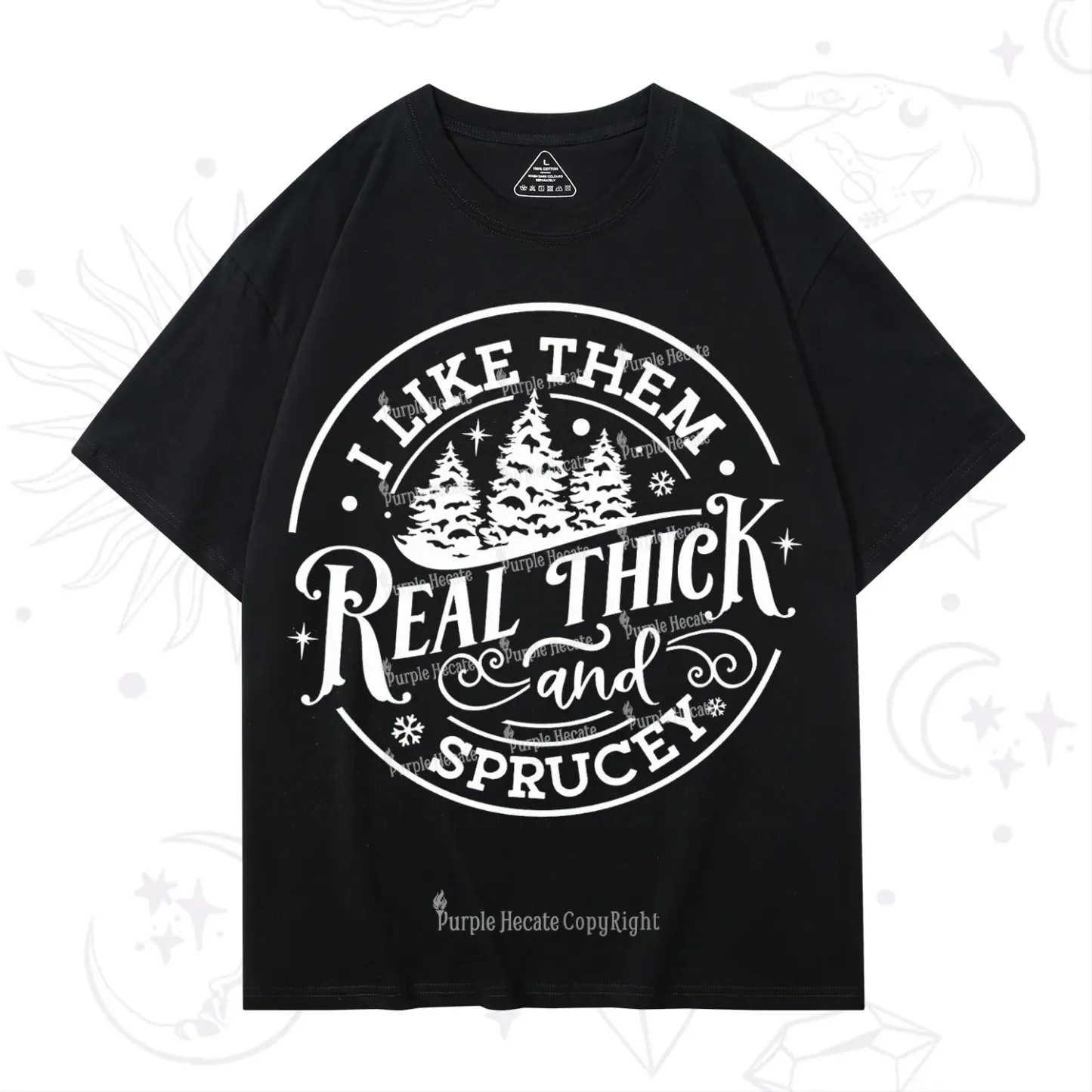 Purplehecate I Like Them Real Thick And Sprucy Christmas T-Shirt