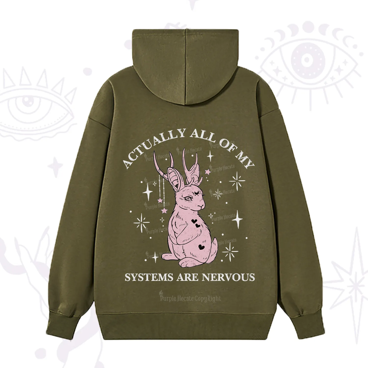 Purplehecate Actually All Of My Systems Are Nervous Hoodie
