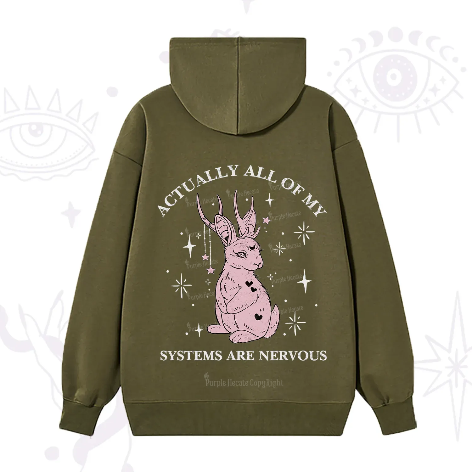 Purplehecate Actually All Of My Systems Are Nervous Hoodie