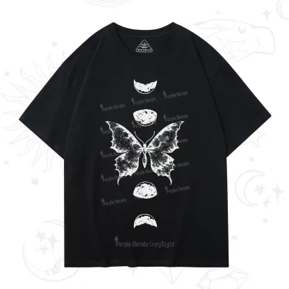 Purplehecate Lunar Butterfly Phases T-Shirt