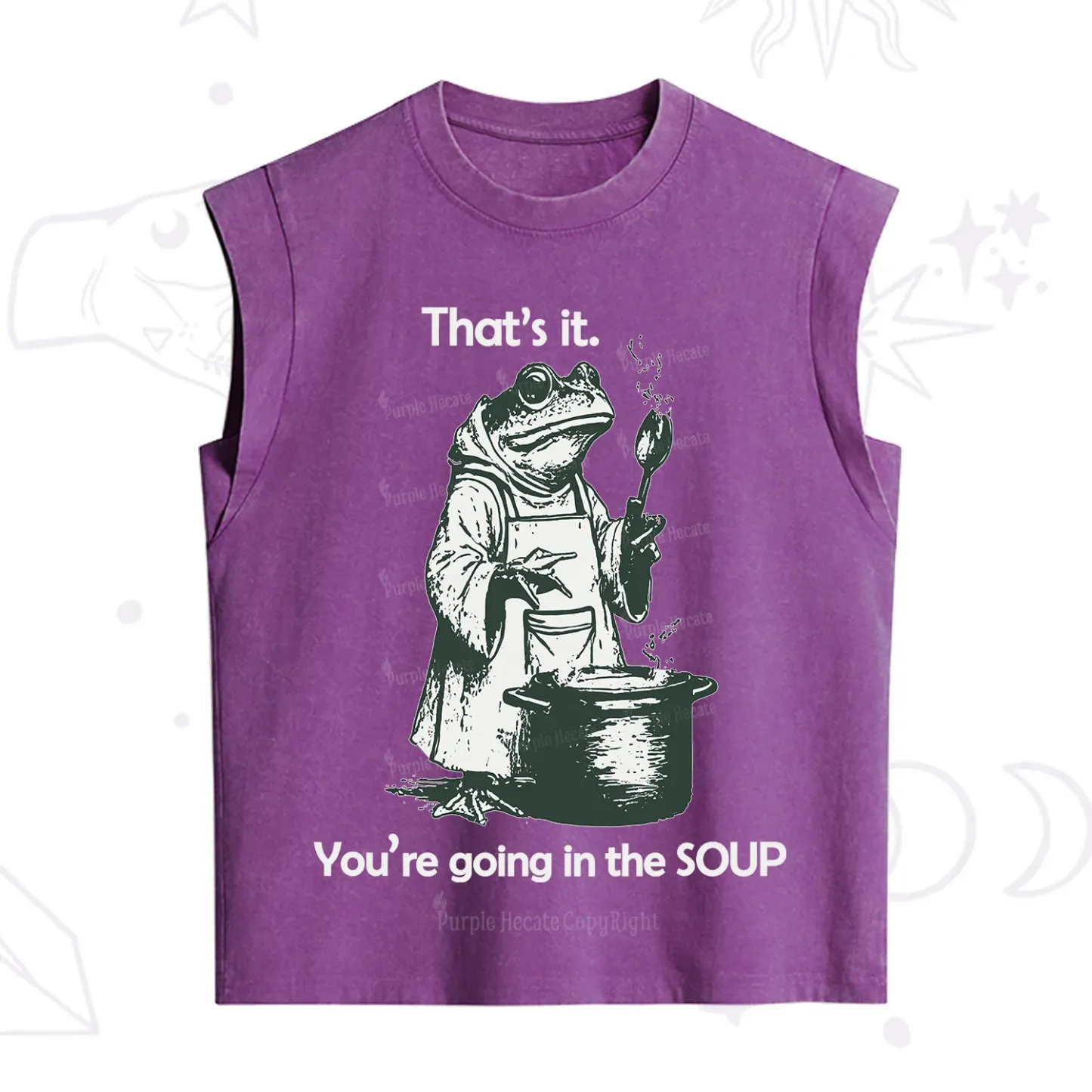 Purplehecate That's It You're Going in the Soup Vintage Washed Tank