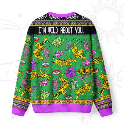 Purplehecate I'm Wild About You Ugly Valentine Sweatshirt