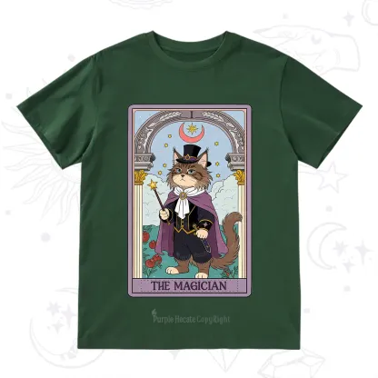 Purplehecate The Magician Cat Tarot T-Shirt