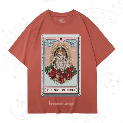 Purplehecate The Zero Of Fucks Tarot Christmas T-Shirt