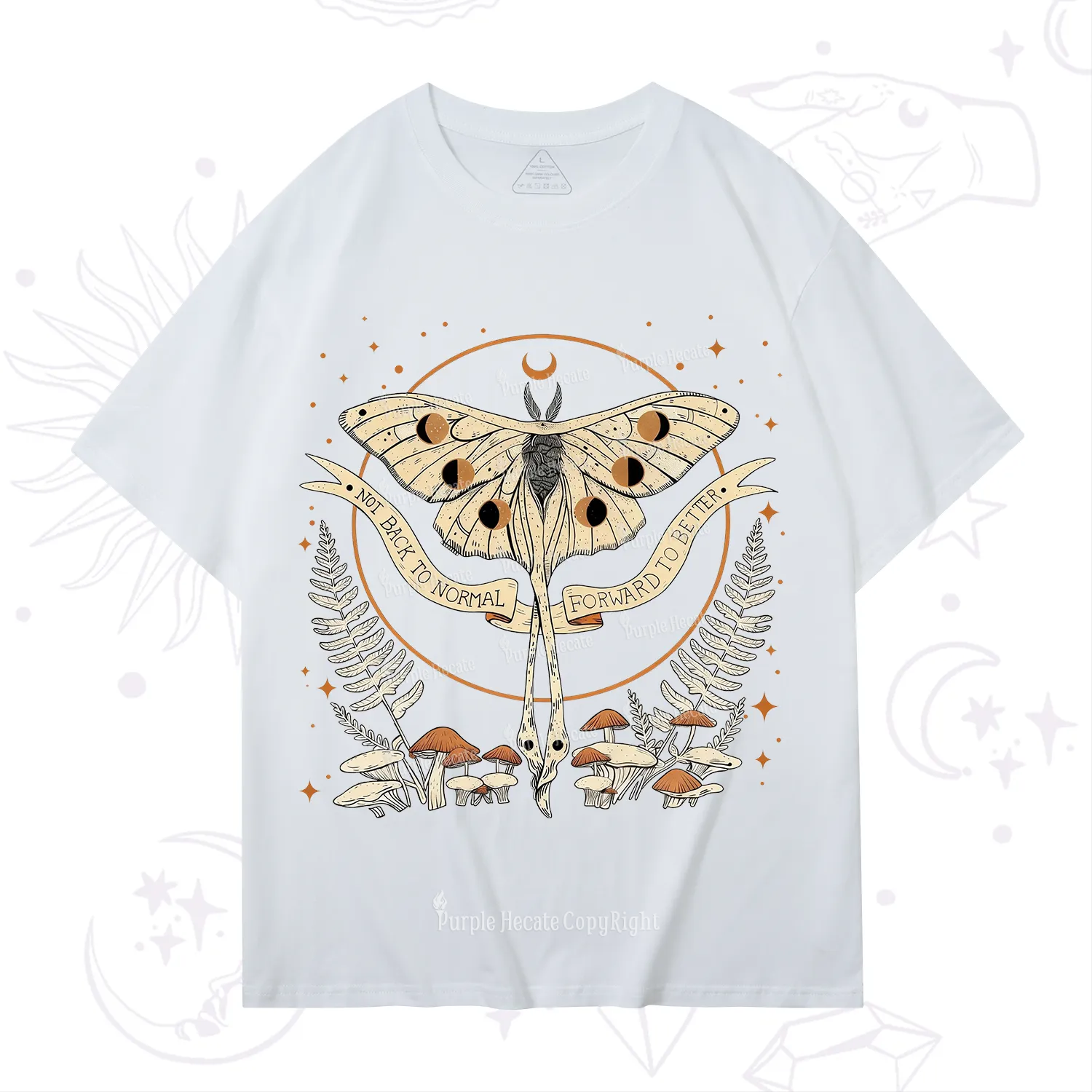Purplehecate Celestial Moth T-Shirt