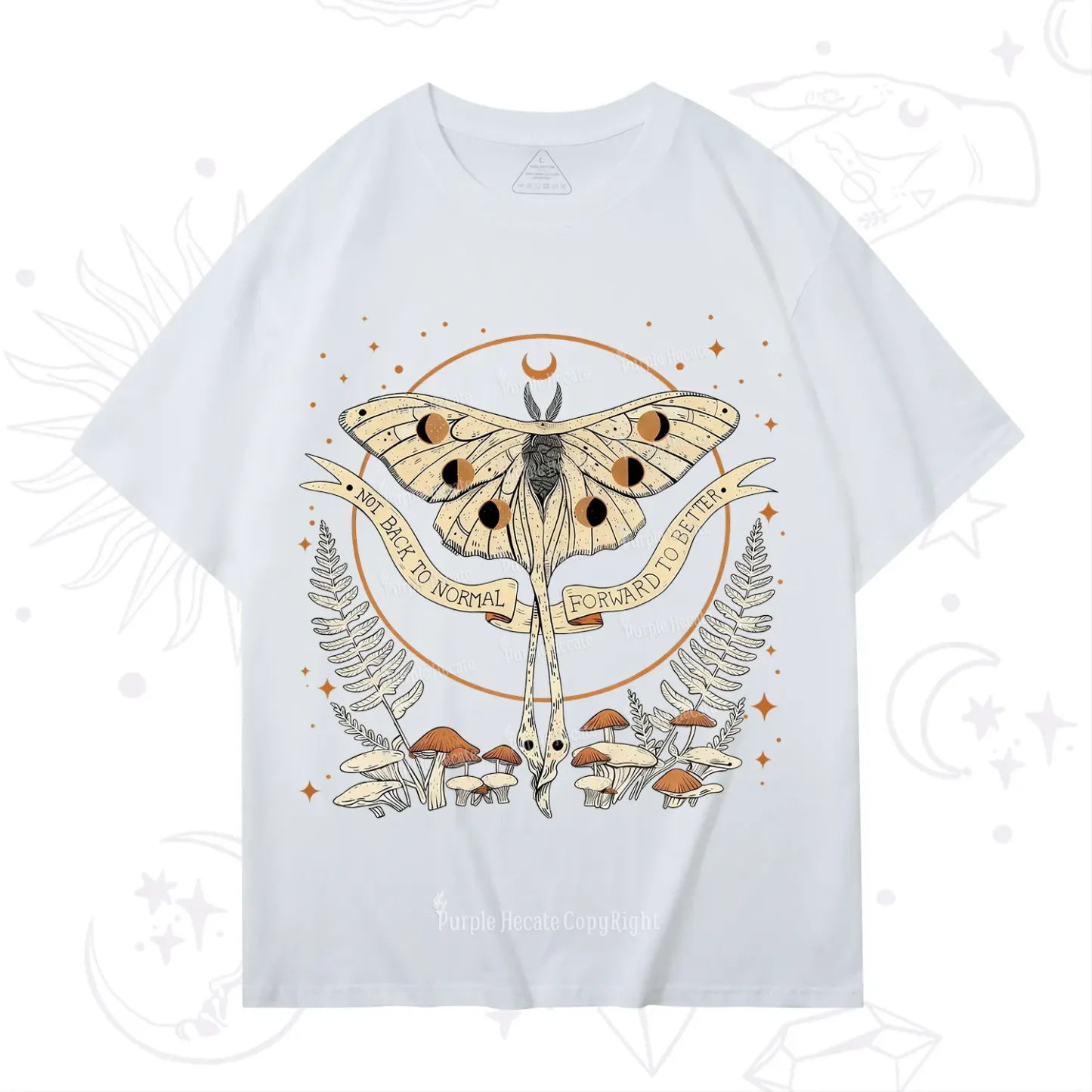 Purplehecate Celestial Moth T-Shirt