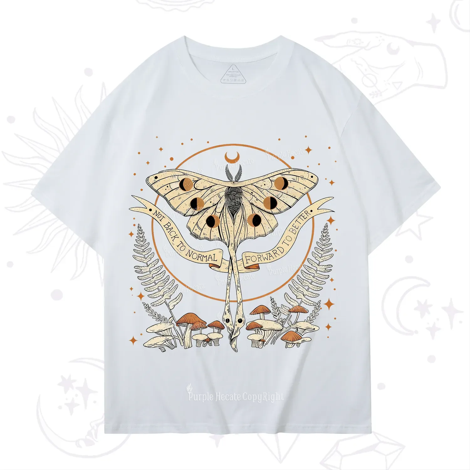 Purplehecate Celestial Moth T-Shirt