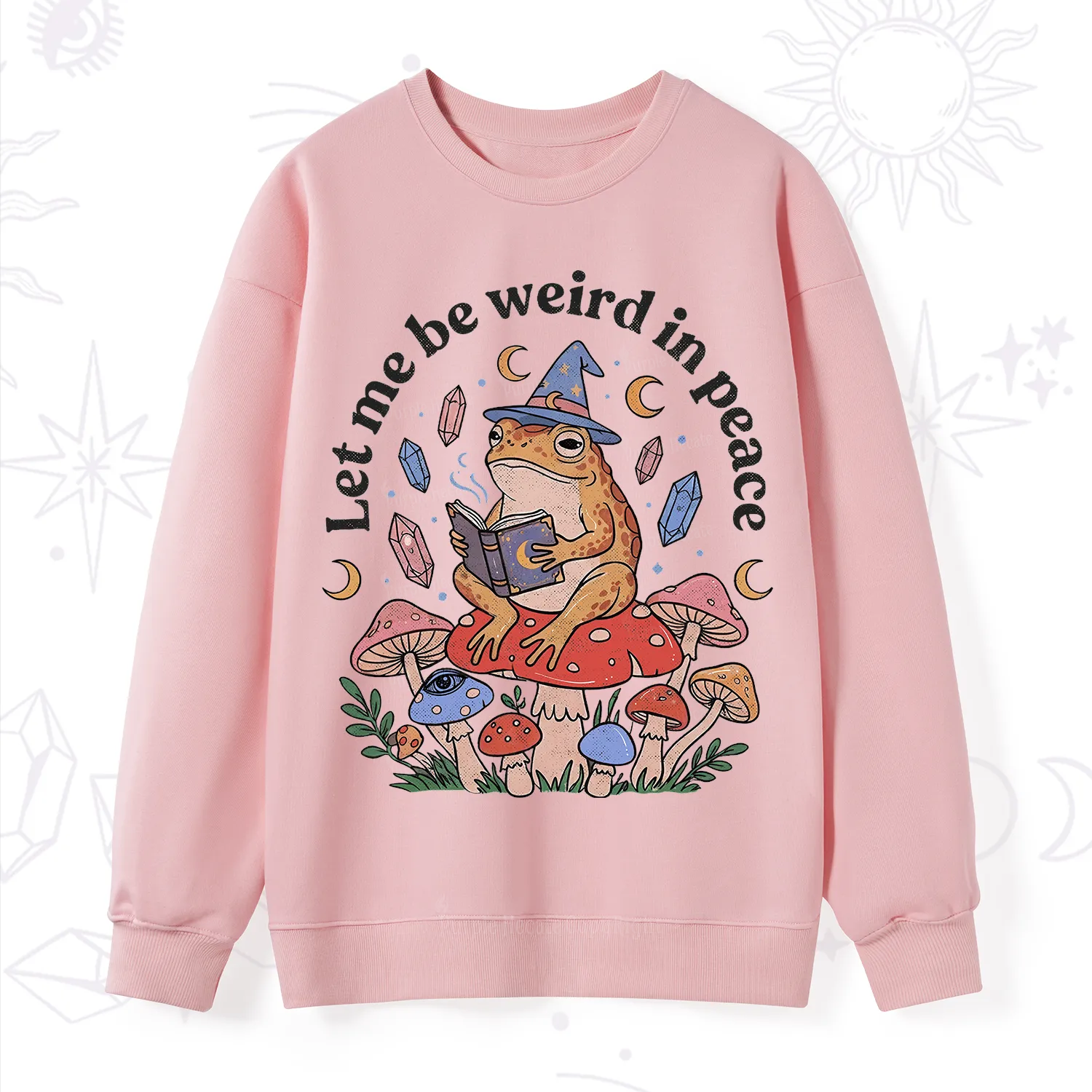 Purplehecate Let Me Be Weird in Peace Frog Sweatshirt