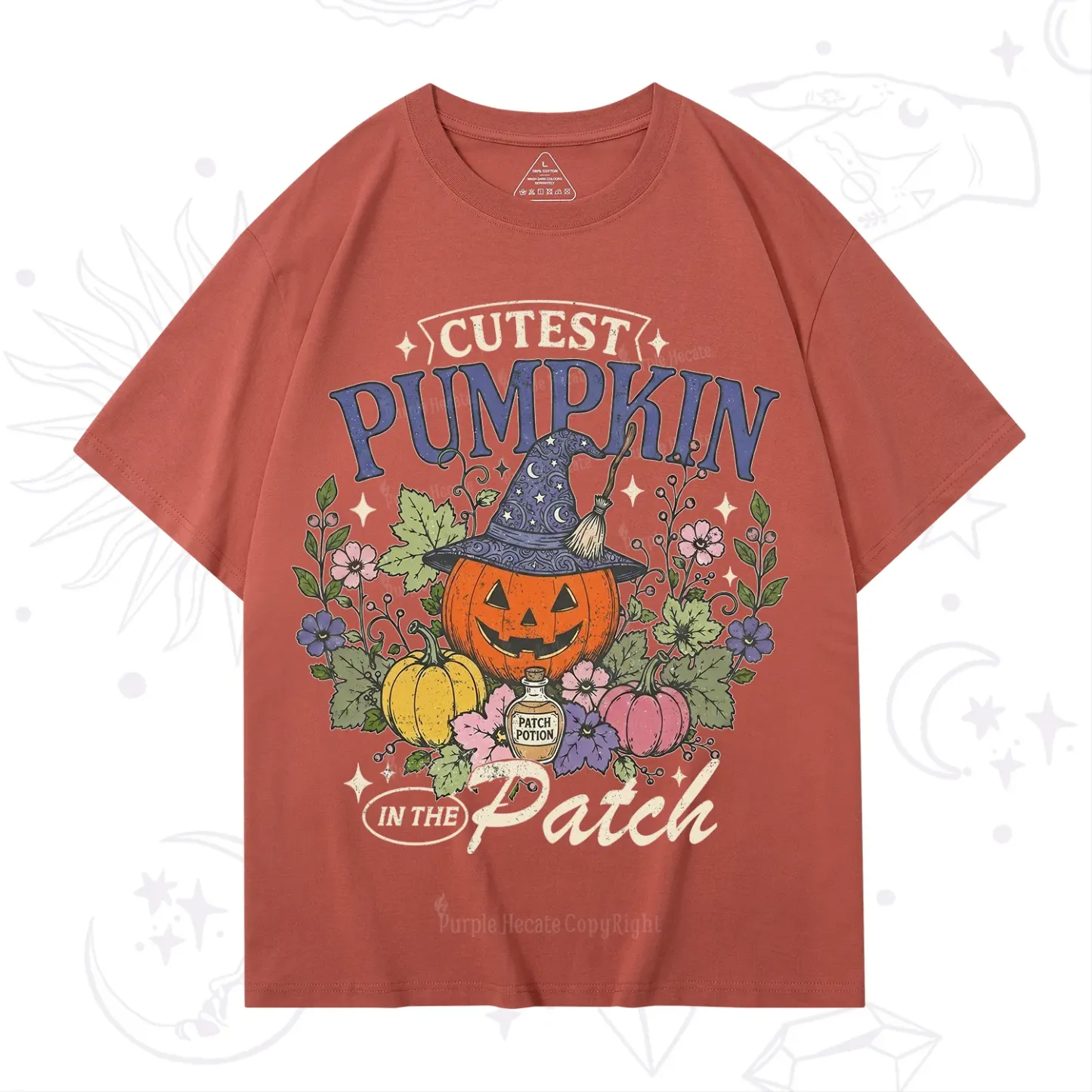 Purplehecate Cutest Pumpkin in the Patch Halloween T-Shirt