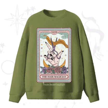 Purplehecate The Hair Magician Tarot Fuzzy Ugly Sweater