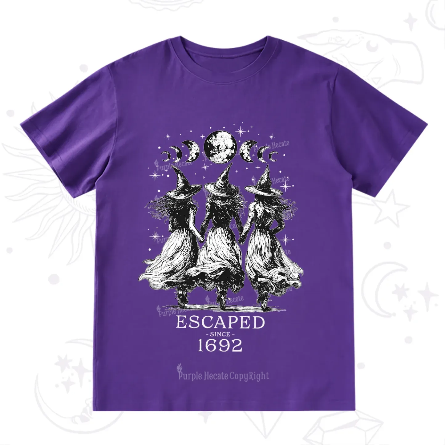 Purplehecate Escaped Since 1692 T-Shirt