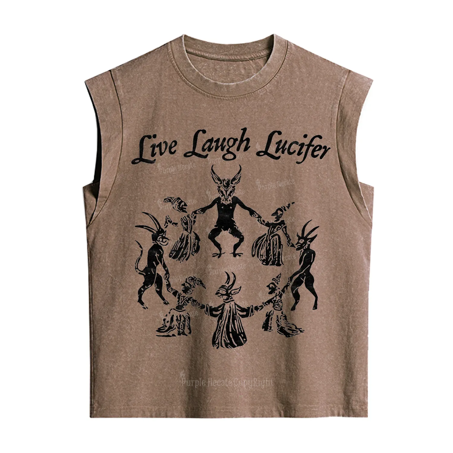 Purplehecate Live Laugh Lucifer Vintage Washed Tank