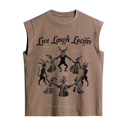 Purplehecate Live Laugh Lucifer Vintage Washed Tank