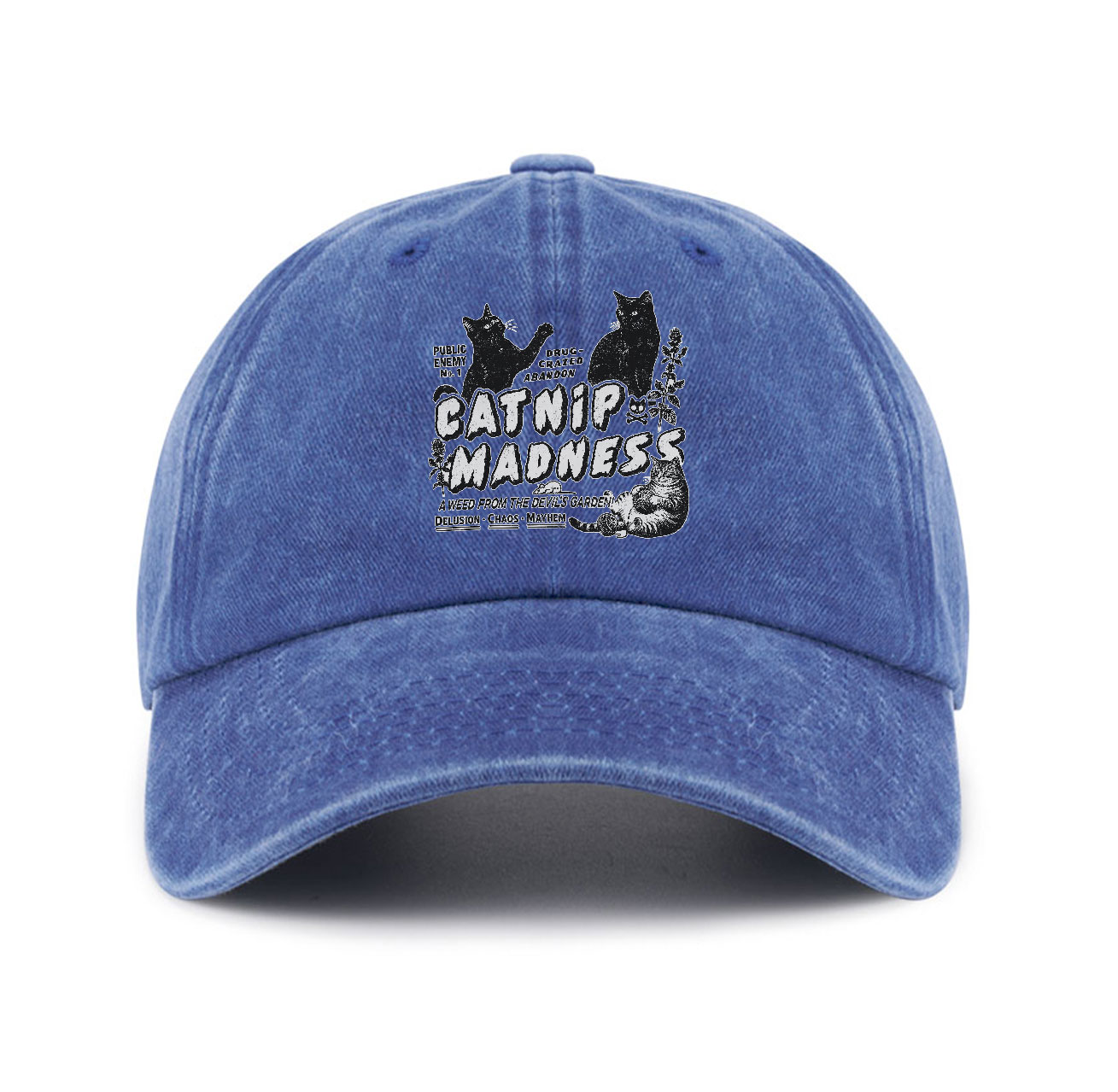 Purplehecate Catnip Madness Cute Cat Baseball Cap