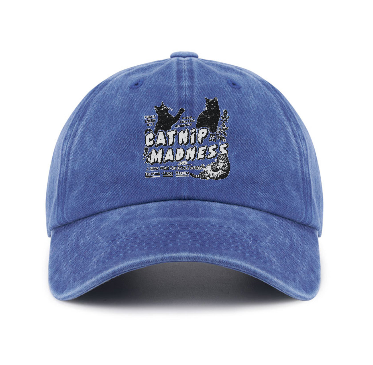 Purplehecate Catnip Madness Cute Cat Baseball Cap